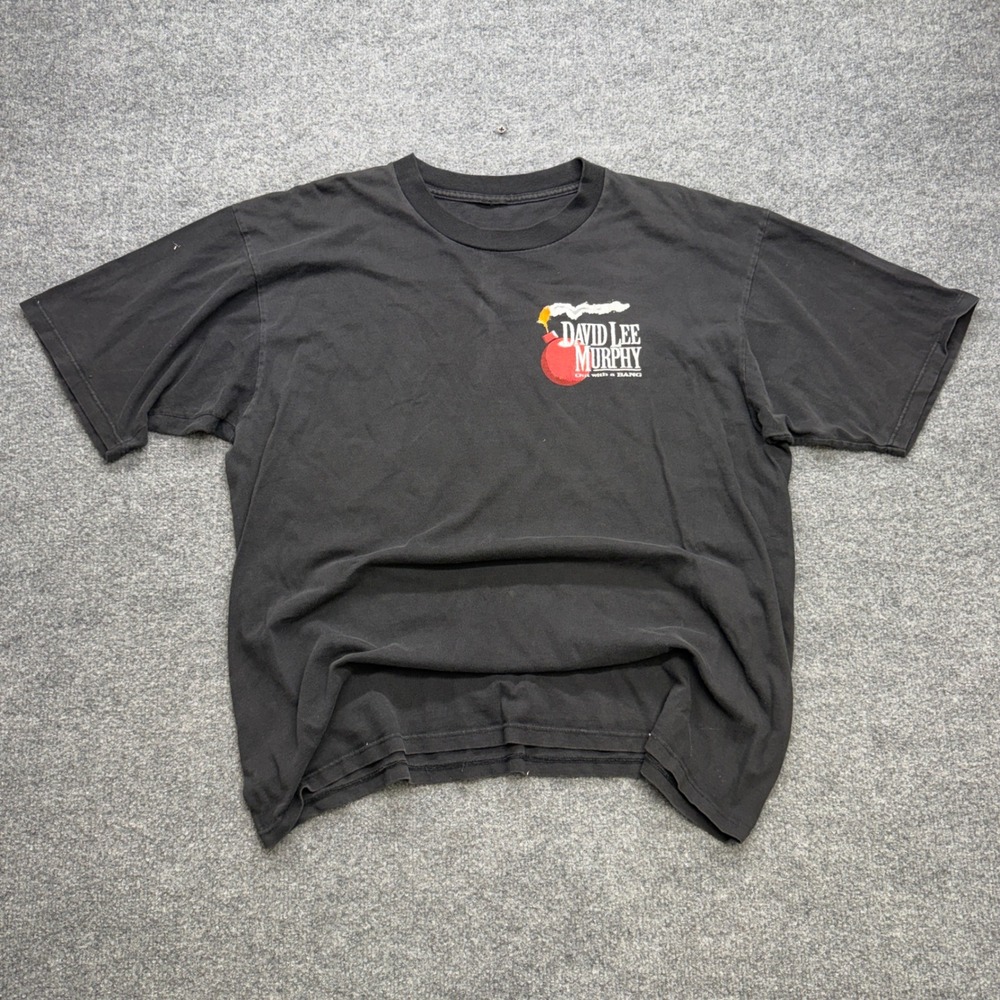 Vintage David Lee Murphy Dust on the Bottle 1995 Tour Shirt Mens XL Black